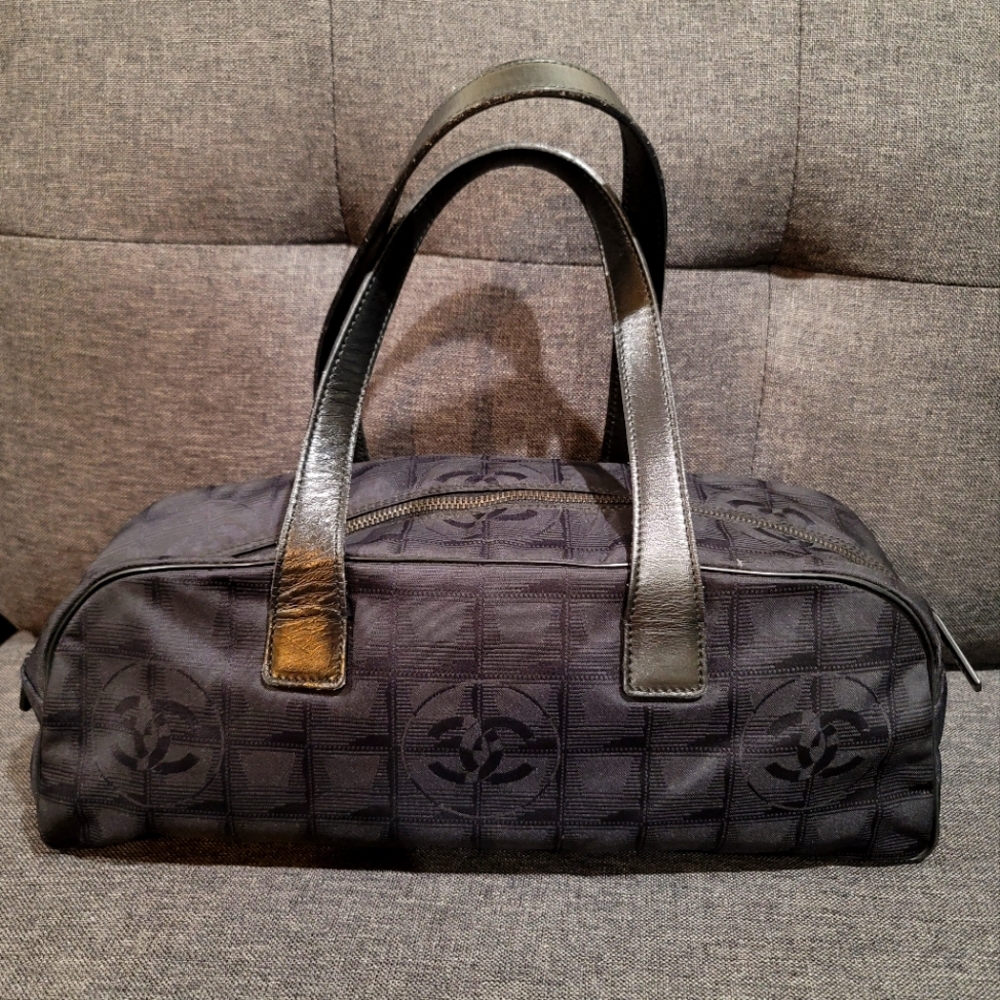 Chanel Travel Line Mini Boston Handbag